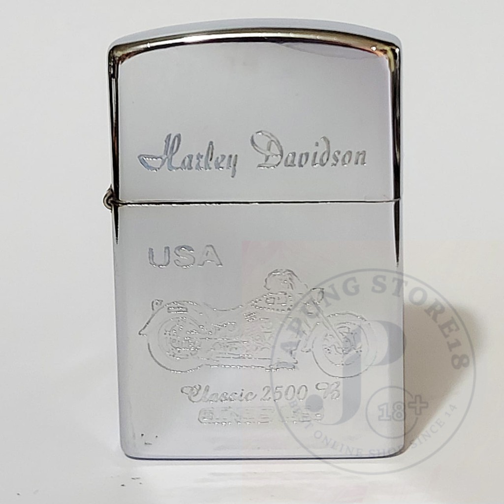 KOREK API ZIPPO denting dua korek api CLASSIC SUARA DENTING 2X motip motor harley