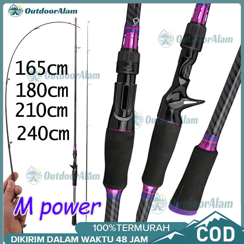 TERBARU Joran Pancing 6-12LB 165-240cm Joran 2 Bagian Carbon Fiber Joran UL Joran BC  DAIWA pancing 