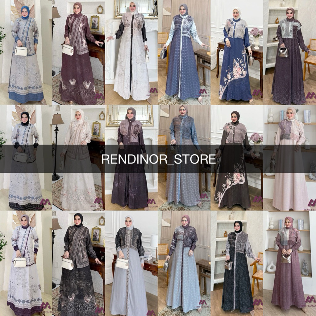 BASYIRA ANGGUN ELLIORA SYALUNA KAMEELA GAMIS DRESS BY HMF LUXURY