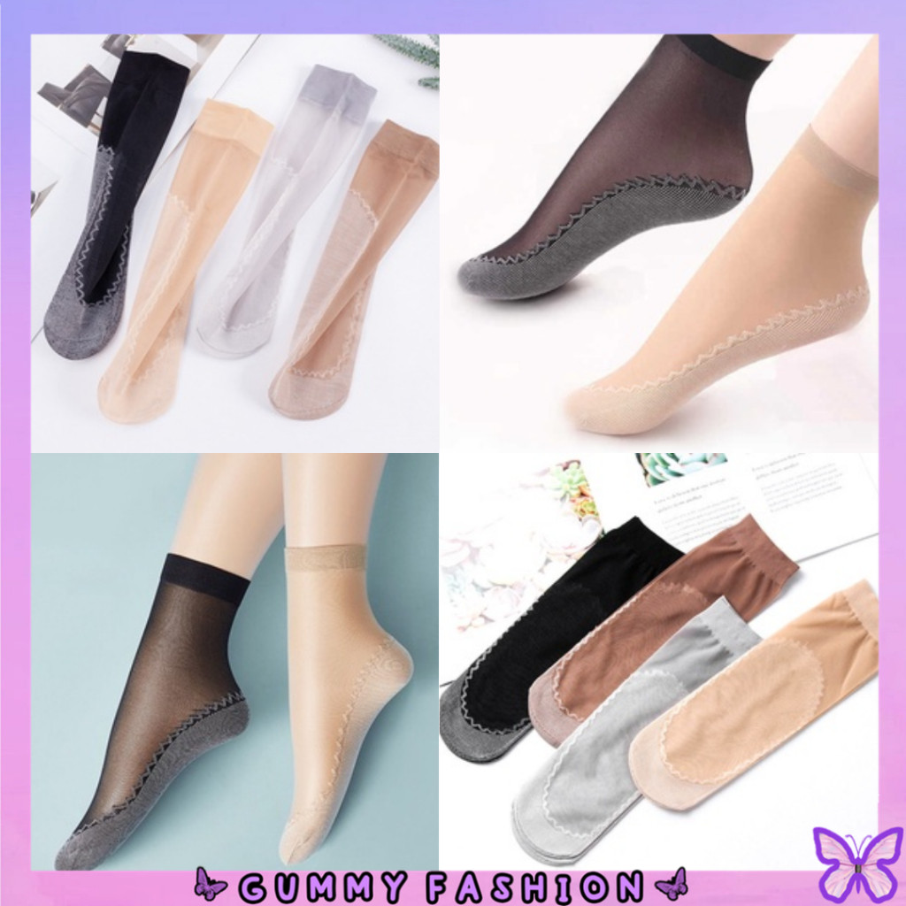 •KEDAI SALSA• KK772 KAOS KAKI PENDEK TRANSPARAN WANITA KAUS KAKI PENDEK WANITA IMPORT COD