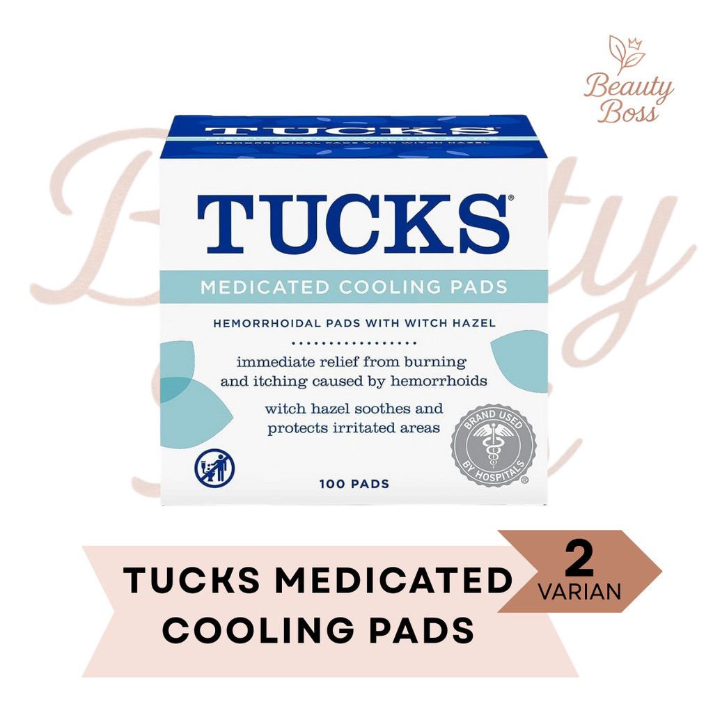 Tucks 100 Pads Hemorrhoid Medicated Cooling Pads with Witch Hazel Ambeyen Ambeien Wasir