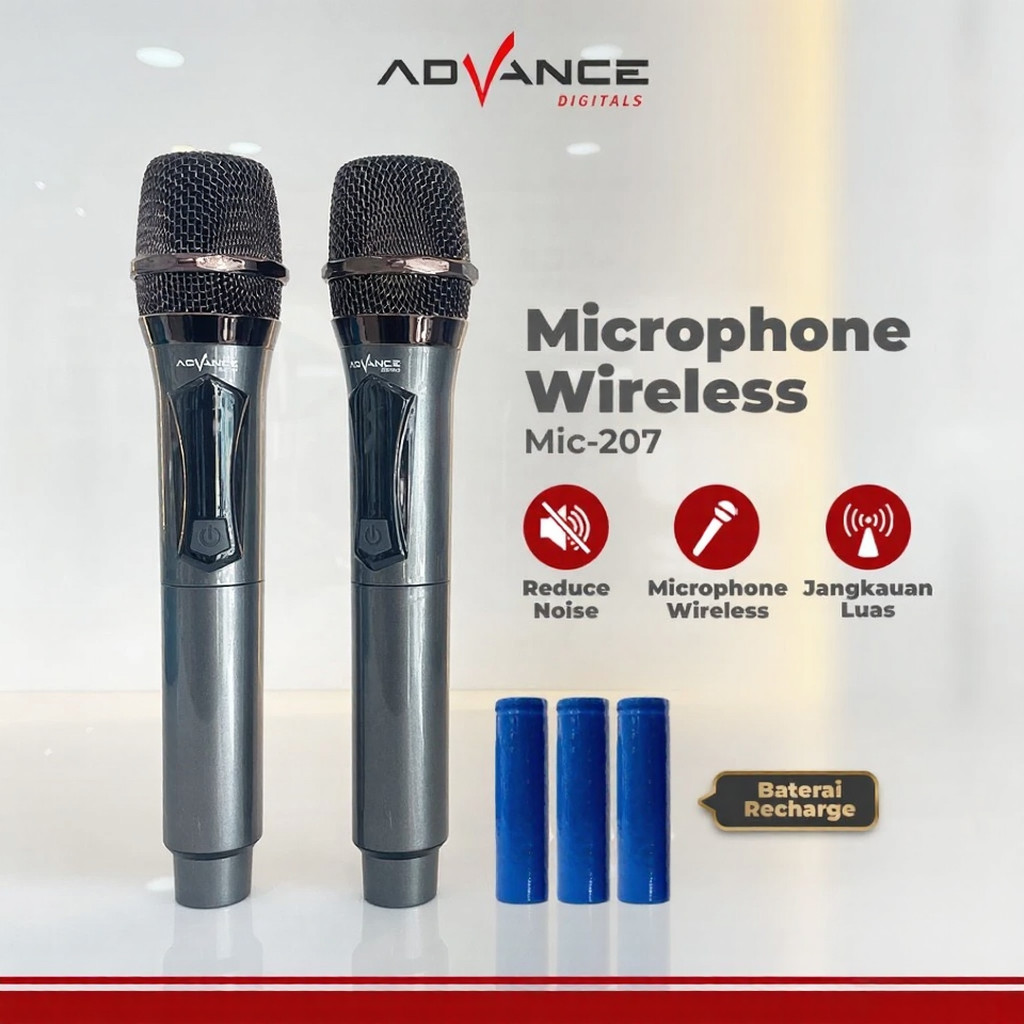 MIC ADVANCE 207 | Microphone Double Wireless Advance 207