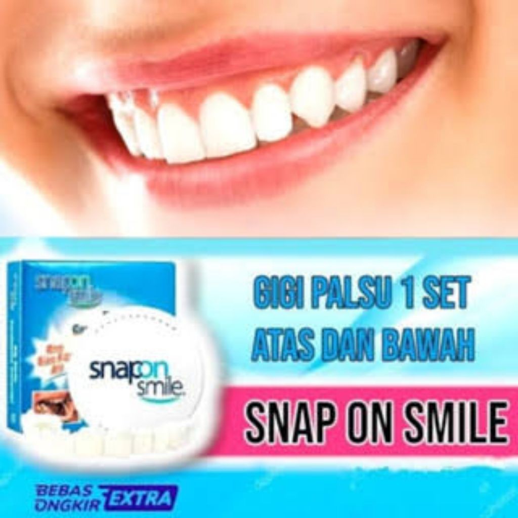 DIJAMIN ORI !!! Snap On Smile 100% Original Gigi Palsu Atas Bawah Instan Gigi Palsu Silikon Authenti