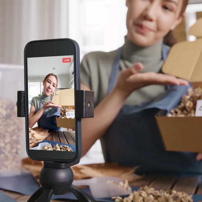 Kepala Tripod hp model per 360 ulanzi universal mendukung semua jenis tripod 3120 Plastik Holder Cam