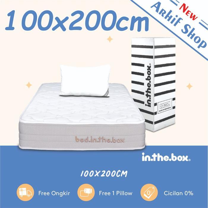 SPRING BED KASUR IN THE BOX inthebox 100x200 (Super Single)