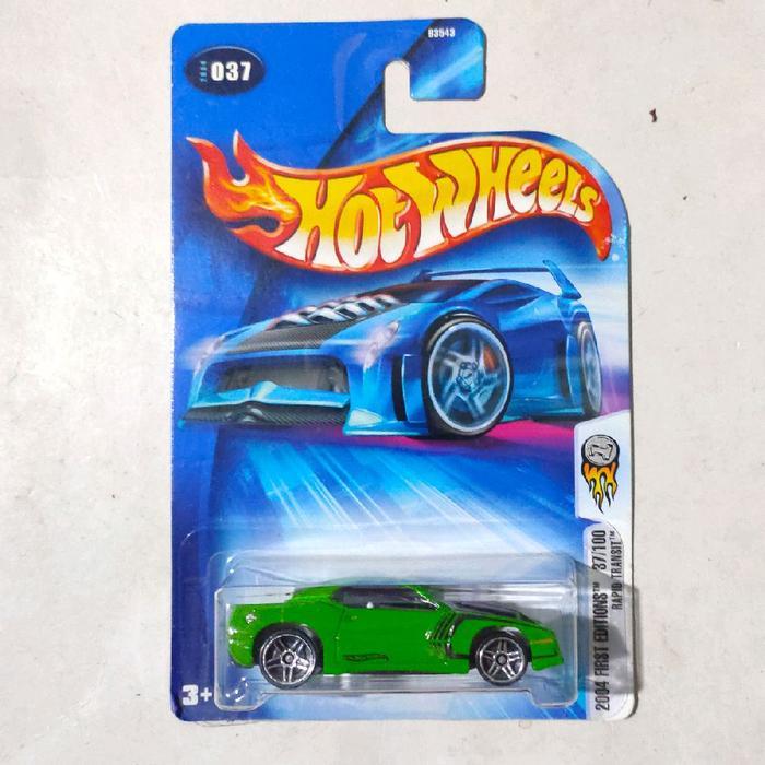 Mainan Hot Wheels Rapid Transit hijau 2004 First Editions rare