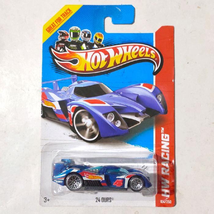 Mainan Hot Wheels 24 Ours Biru 2013 HW Racing Team rare