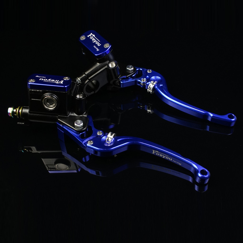 Tuas Penyetel Kopling Rem Pompa Hidrolik Sepeda Motor Master Silinder Stang Balap Untuk Yamaha Kawas