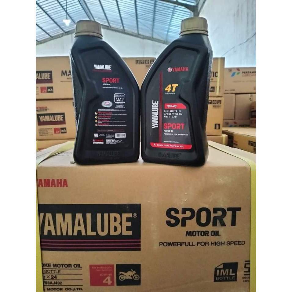 TERBARU OLI YAMALUBE SPORT 4T 1L 10W - 40 SEMI - SYNTHETIC