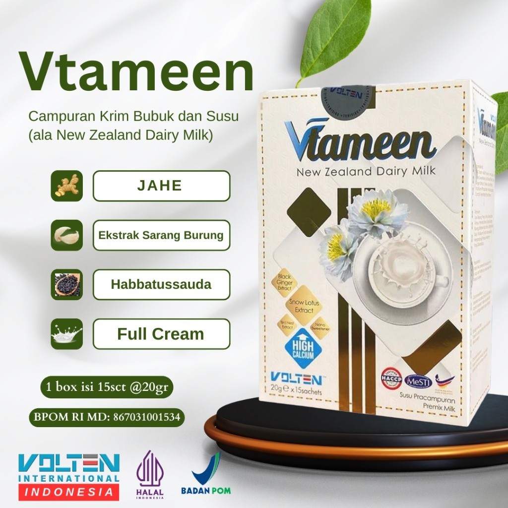 VTAMEEN VOLTEN Susu Serbuk New Zealand Dairy Milk Superfood Kesehatan Tulang Kulit Semua Usia ORIGIN