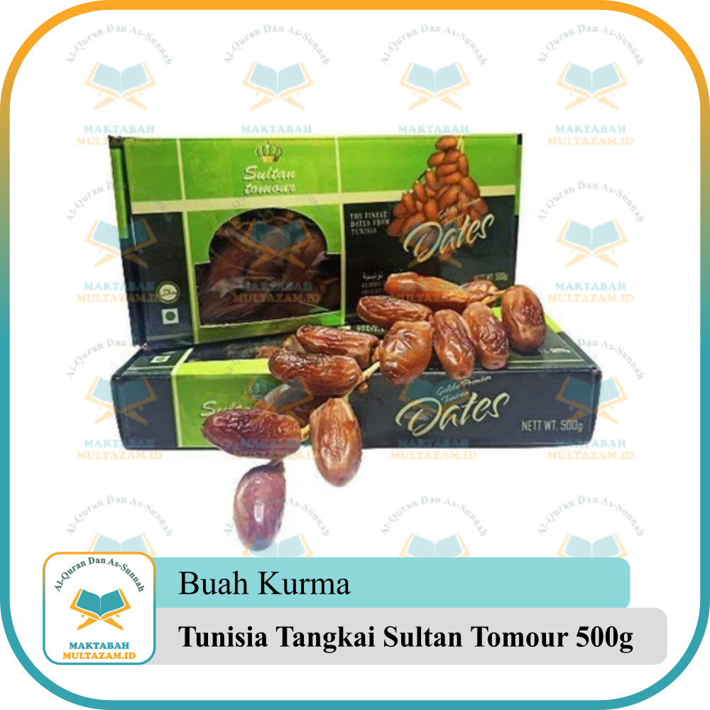 Kurma Tunisia Sultan Tomour 500gr Golden Premium | Kurma Tunis Tangkai 500 Gram Sultan Tomour