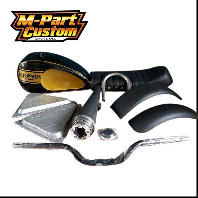 Paket Tangki Motor PAKET BODY SET FULL MODIF JAPSTYLE BOBBER UNIVERSAL PNP TIGER BYSON MEGAPRO SCORP