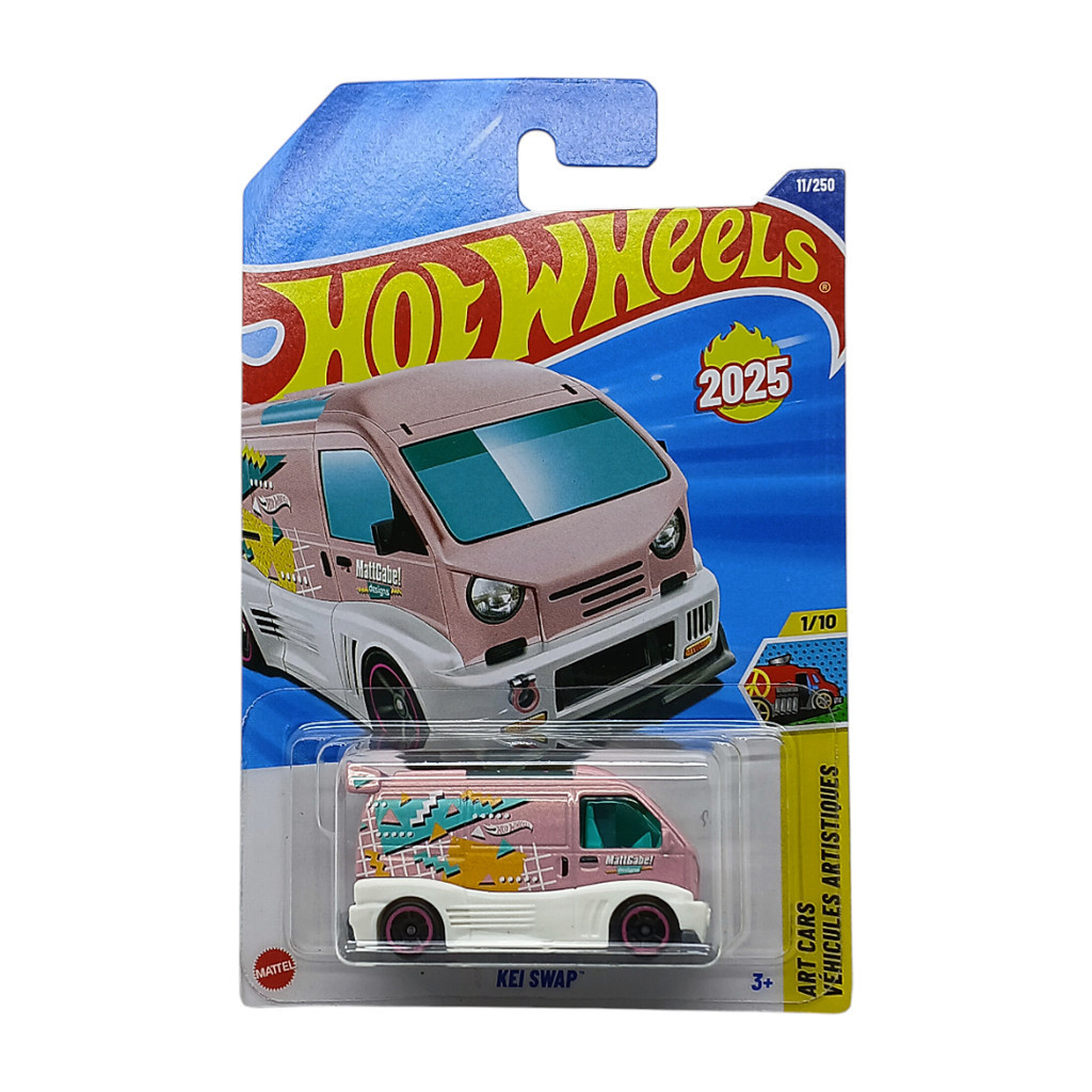 Hot Wheels Kei Swap Pink - Case M 2025 Mainline - Art Cars - JDM Custom Van Style