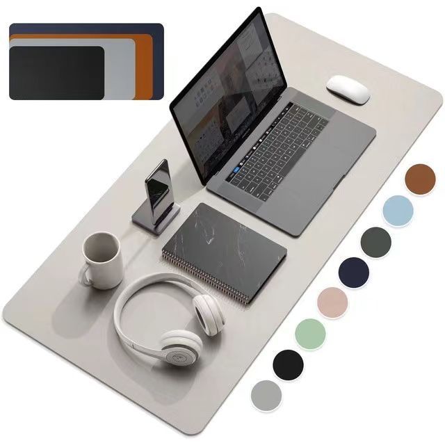 Large Waterproof Leather Mouse Pad, Desk Pad, Simple Office Desk Writing Pad