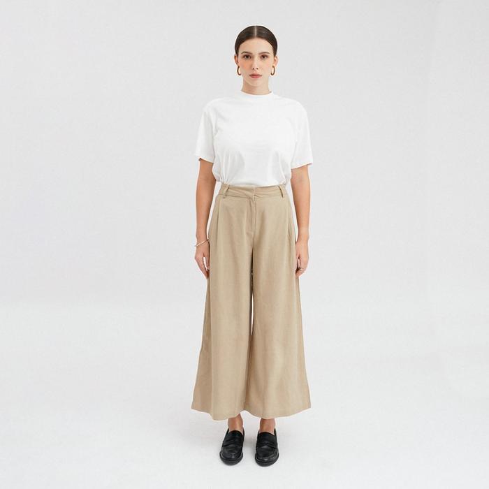 Mississippi Full Length Trousers Celana Wanita LIN000427M Khaki - S