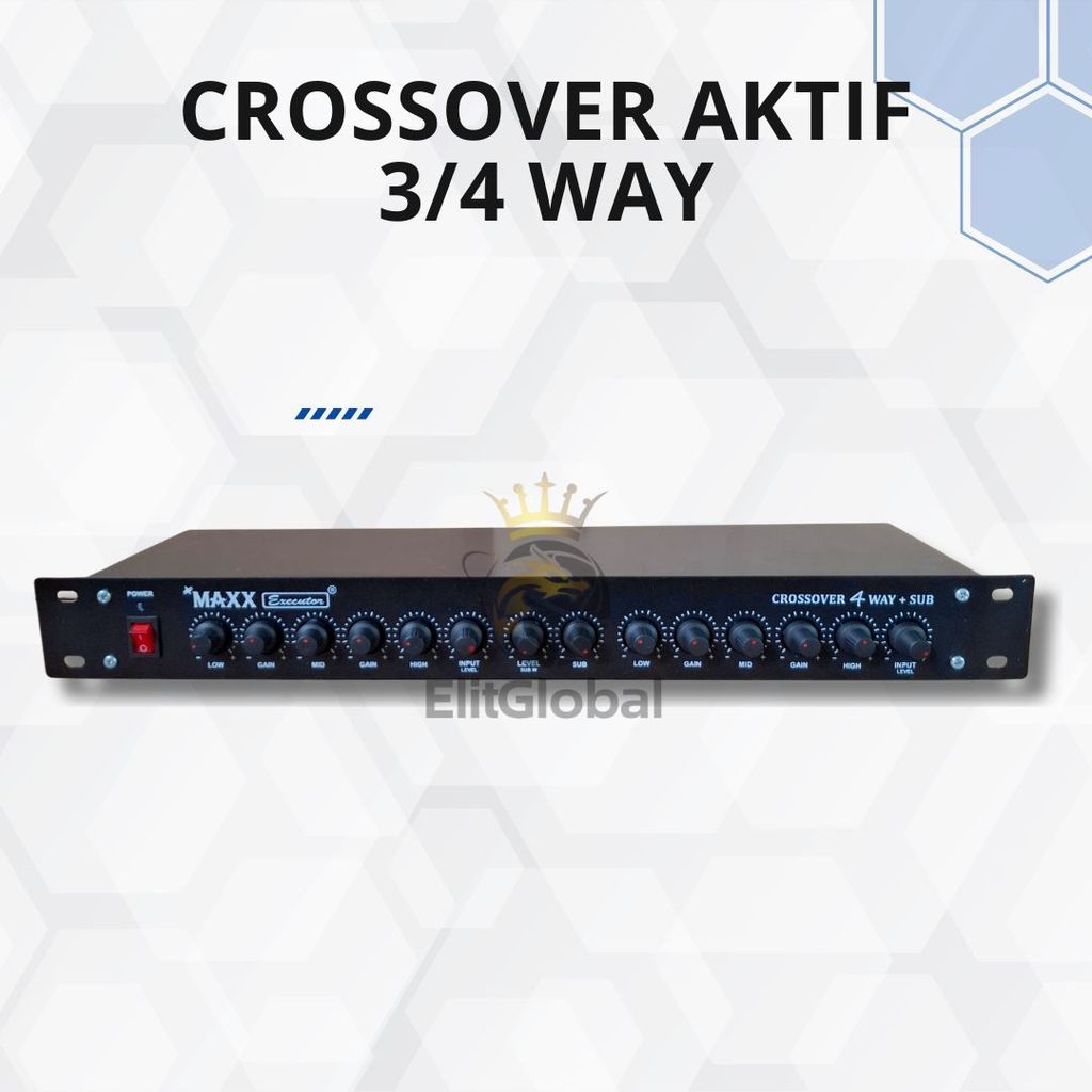 Crossover Aktif Profesional 3 Way 4 Way Rakitan HRS AC 220V