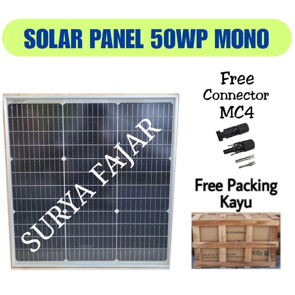 Solar Panel Solar Cell Panel Surya GH 50wp Monocrystalline 50 Wp Mono