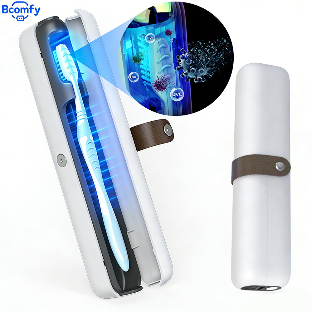 UV Electric Toothbrush Sterilizer Reargeable Wall Mounted for Bathroom Toothbrush Holder PortableToo