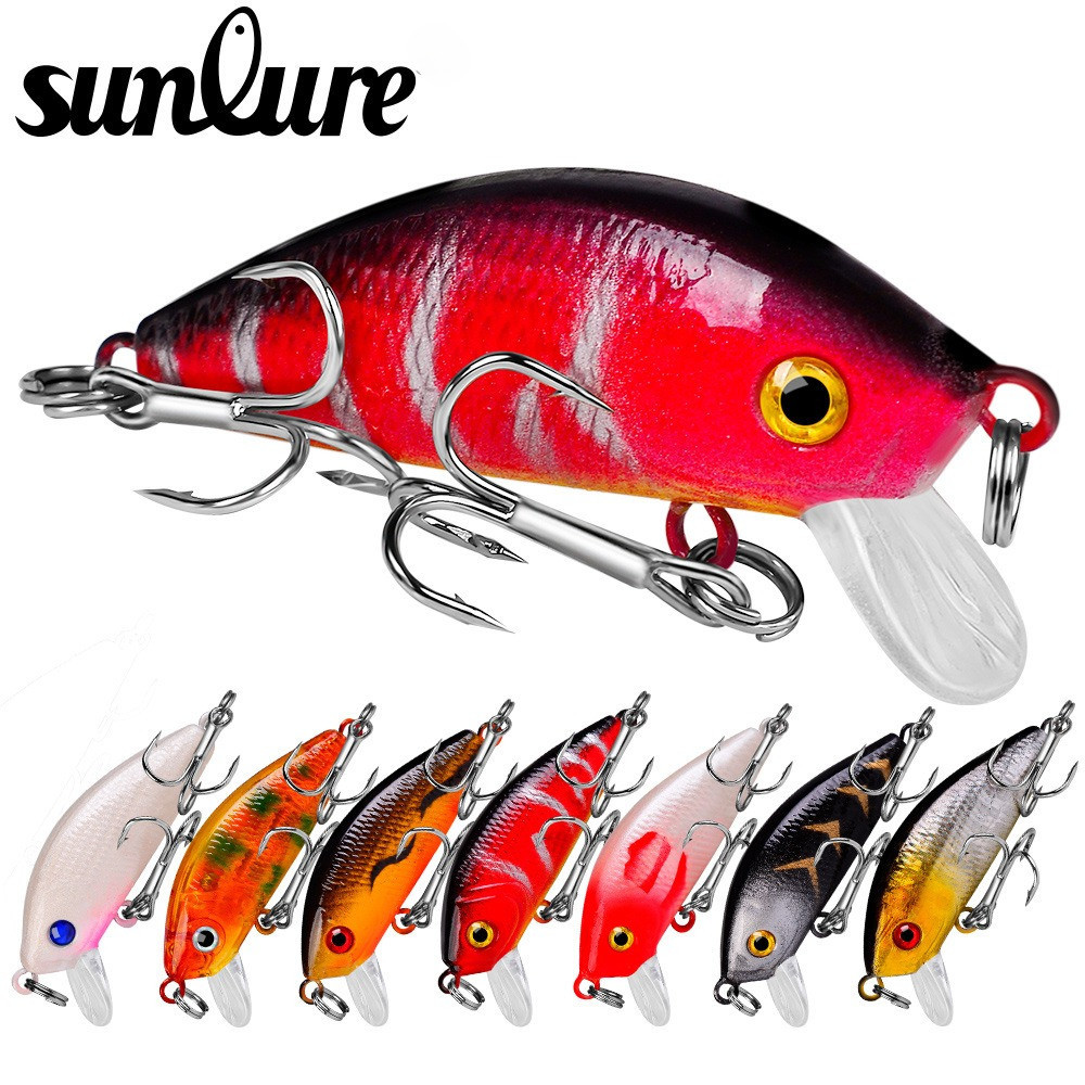 Sunlure Umpan Pancing Casting Lure Floating Minnow 5cm 3.6g Minnow Floating - DW1259