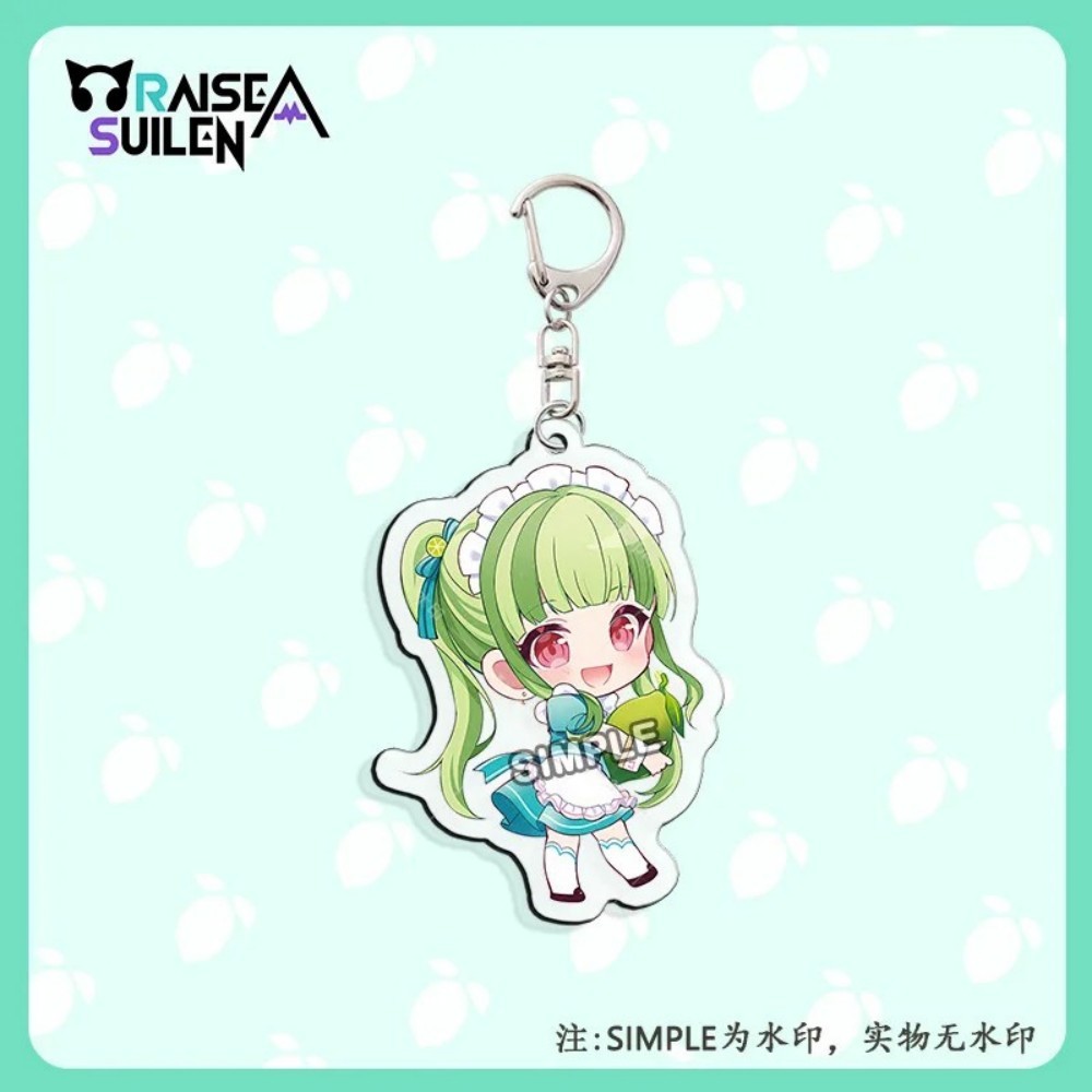 BanG Dream RAISE A SUILEN Green Lemon Anime Keyain Rei Wakana Acrylic Key ain Man Rokka Asahi Key Ri