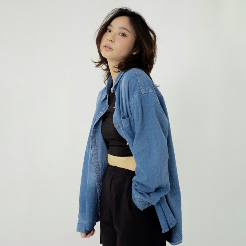 Sugi Label - DENIM SHIRT Kemeja Denim Panjang Lembut