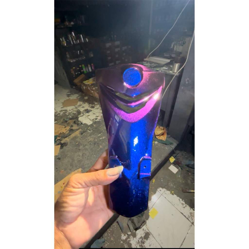 cat bunglon nebula blue PU