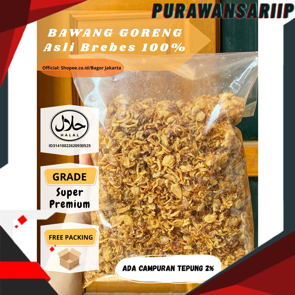 Bawang Merah Goreng / Brambang Goreng 1 Kg