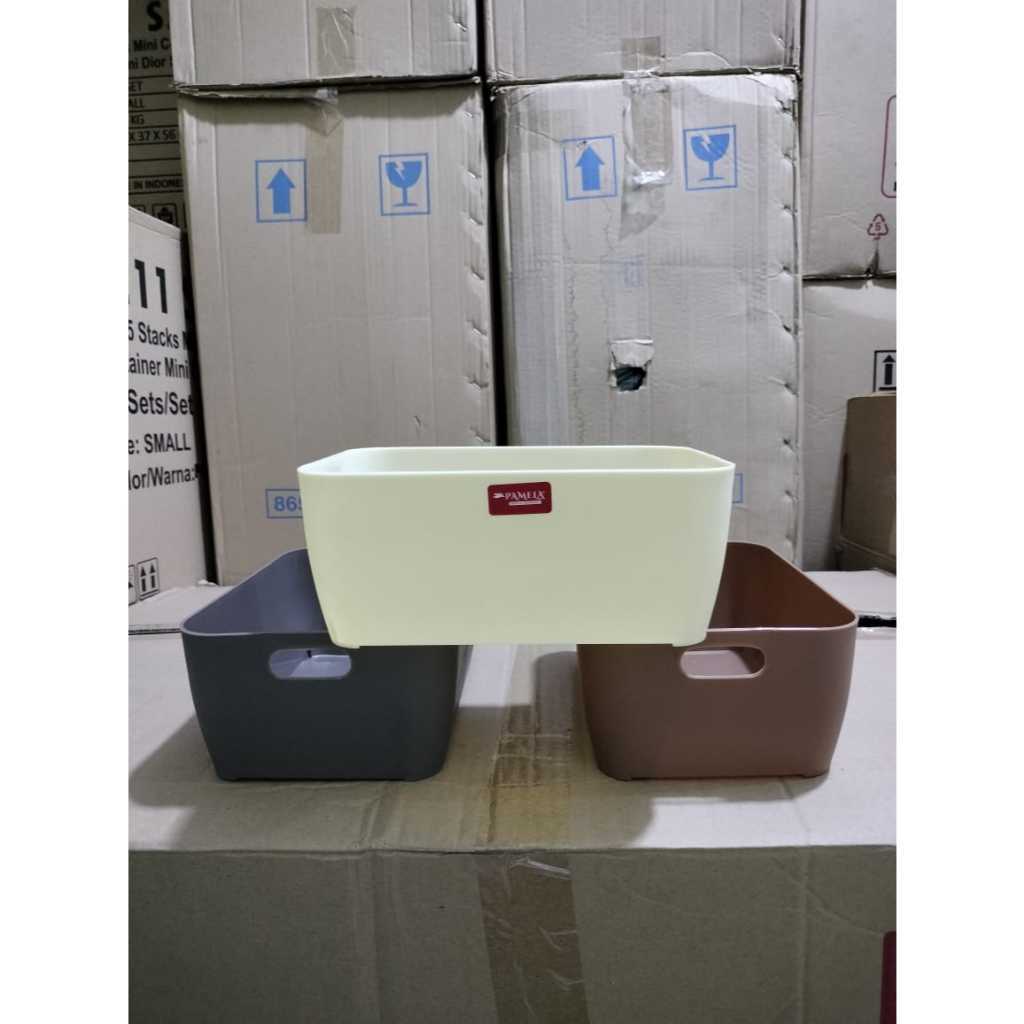 Keranjang Plastik Mini / Keranjang Eliz Plastik  / Keranjang Penyimpanan PAMELA