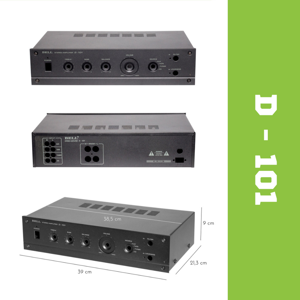 Box Power Amplifier D101 D 101 BELL Casing Kosongan