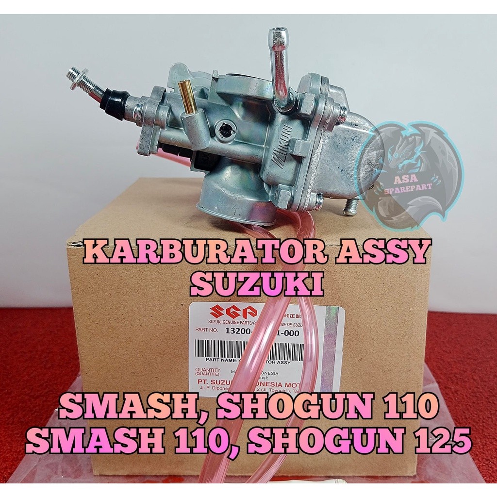 BJM - KARBURATOR ASLI ORIGINAL Motor SUZUKI SMASH  , SMASH 110 , SHOGUN 110 , SHOGUN 125 , SHOGUN SP