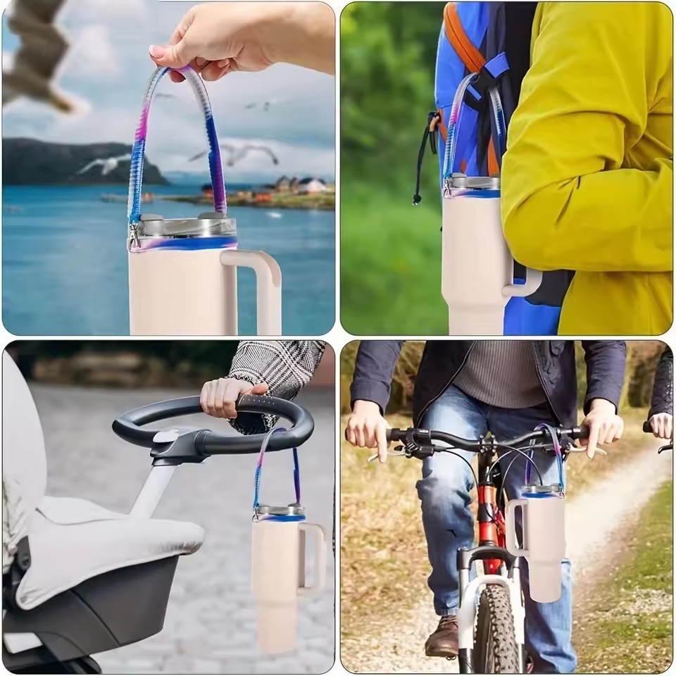Soft Water Bottle Sling Holder New Silicone Water Bottle Accessories Water Bottle Handle Durable Wat
