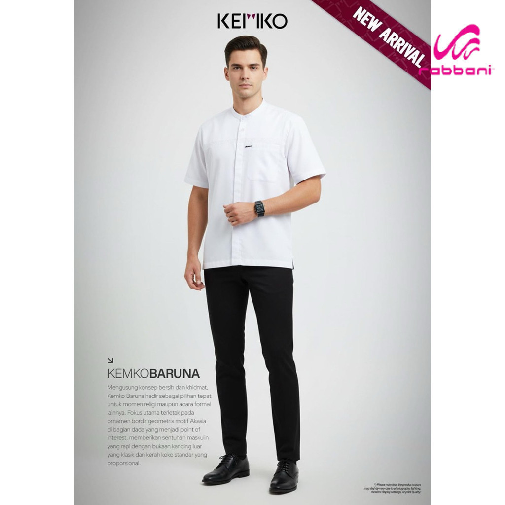 Rabbani - Baju Koko Putih Kemko Baruna | Kemko Rabbani Ori