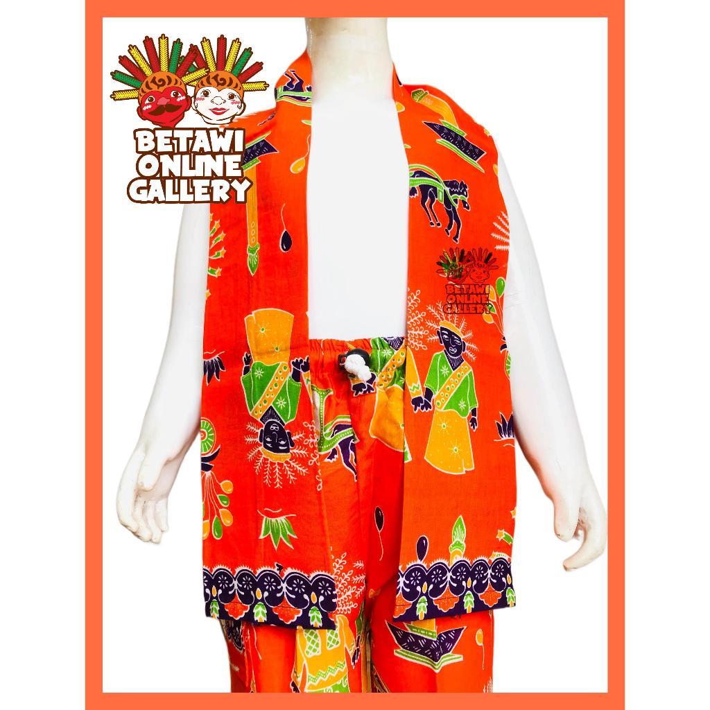 Paket Cukin Syal Betawi Anak Ondel Ondel / Cukin Selendang Betawi Anak