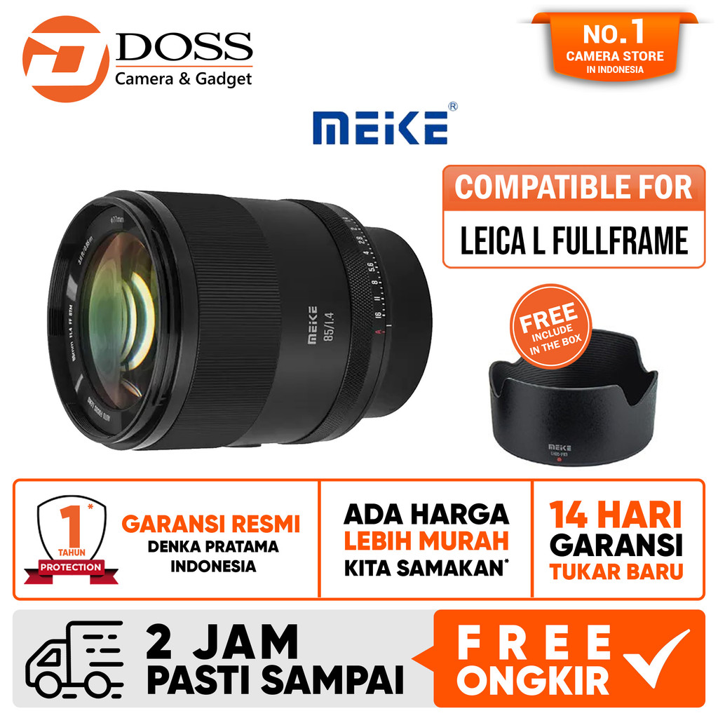DOSS Makassar-Meike 85mm f1.4 AF for Leica L Fullframe Lens Meike AF 85 mm f/1.4-DOSS