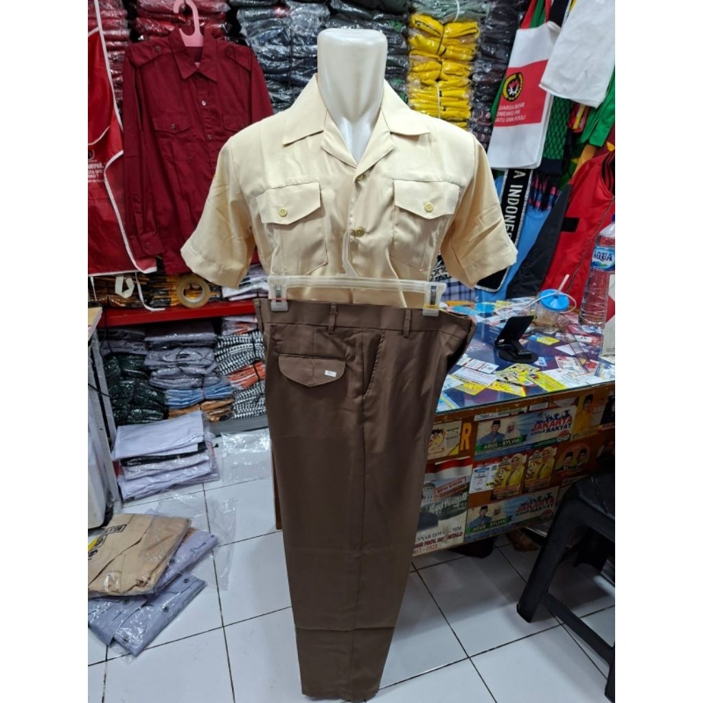 BAJU SERAGAM PDH PNS KEMHAN 1 STEL | BAJU PNS KEMHAN |KUALITAS TERBAIK SM88