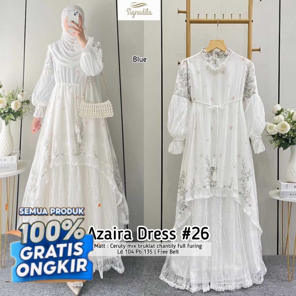 AZAIRA RAYA AZELIA LOVIA LUNARIA CAVA AMIRA MAXY DRESS CERUTI PREMIUM ORI BY SIGNADILA ALANA MARSELL