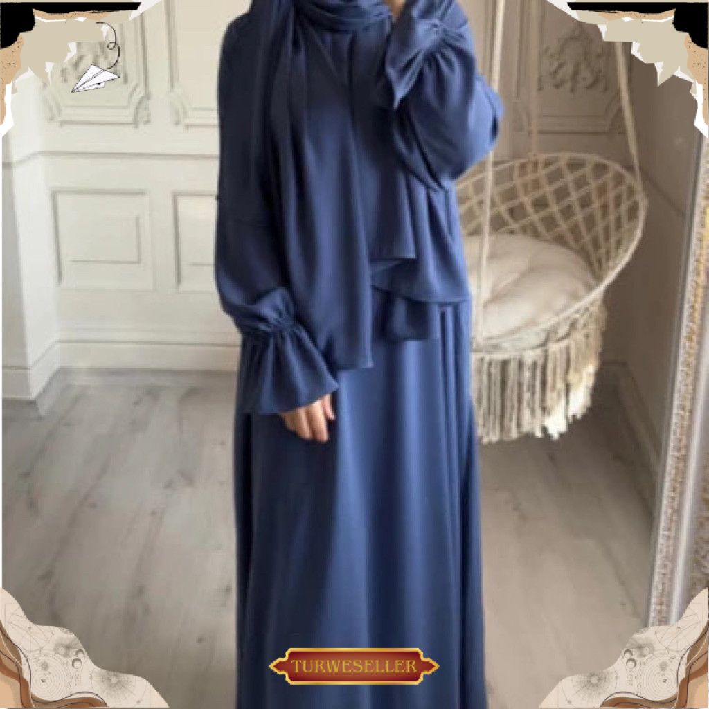 Zoyya Dress Gamis Rayon Twill Premium Mewah Elegant Terbaru Gamis Muslim Dewasa Gamis Muslim Remaja 