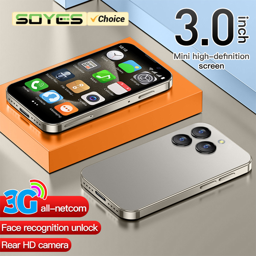 SOYES XS18 Pro Smartphone Mini 3.0" 2GB RAM 16GB ROM Pengenal Wajah Android9.0 Dual SIM Standby 1000