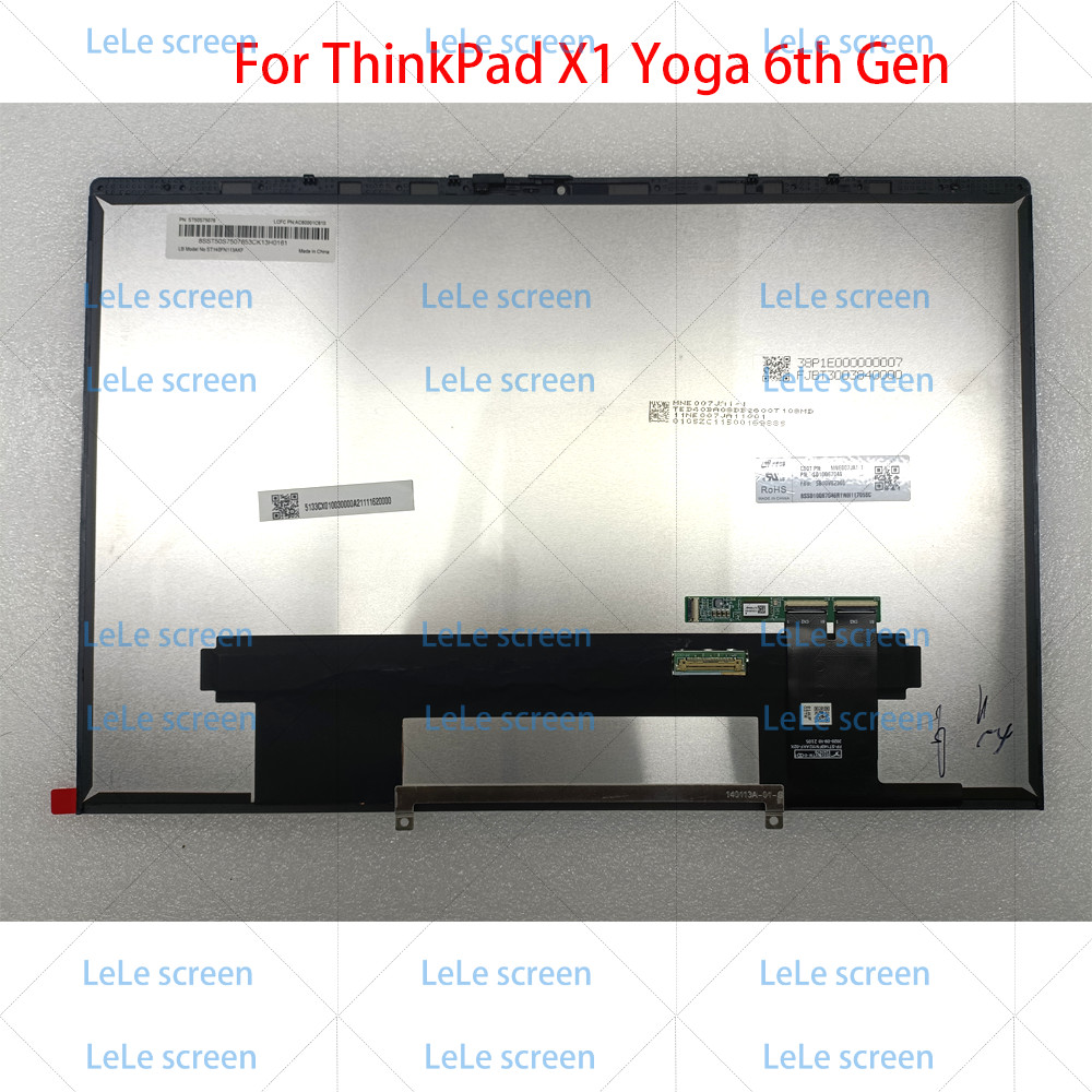 For Lenovo ThinkPad X1 Yoga 6th Tou Screen EDP 30PIN X1 Yoga 6 GEN LCD Assembly 14 In splay Replacem