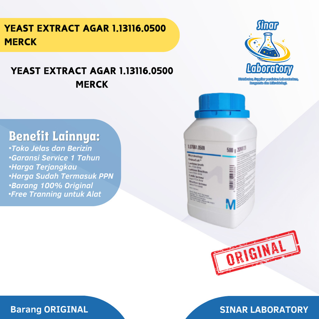 Yeast Extract Agar 1.13116.0500 Merck