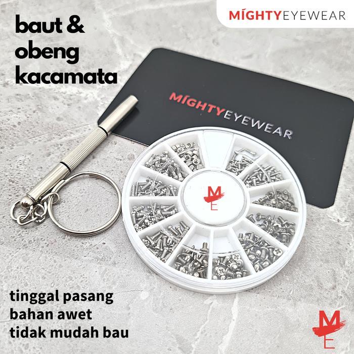 Mur Baut Sekrup Obeng Kacamata - Perlengkapan Reparasi Kacamata - Obeng & Baut