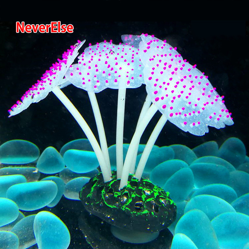 Landscape Fluorescent Fish Tank Decor Artificial Plants Fake Plants UnderWater Aquarium Decoration S
