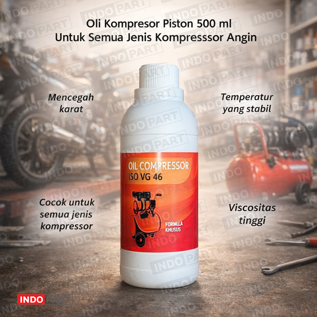 Oli Kompresor Angin VG 46 500ml | Oli Piston Semua Jenis Kompresor