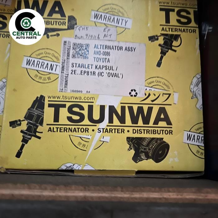 Alternator starlet kapsul 2E ep 80/81 Tsunwa soket oval bermutu