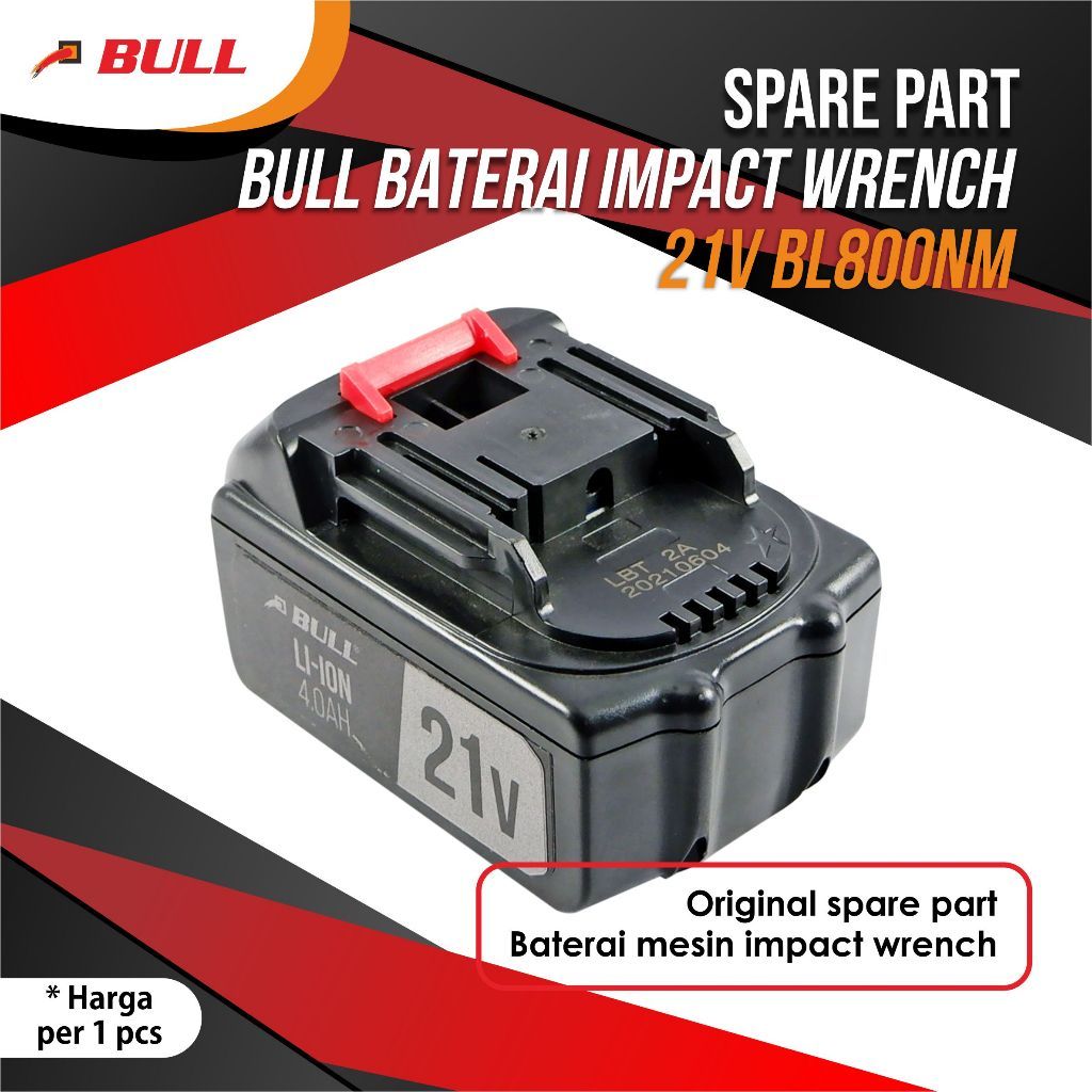 Baterai Bor Impact Wrench BULL 21V