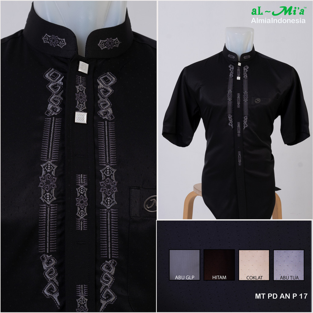 Baju koko Al-Mia MT ANP 17 Lengan Pendek