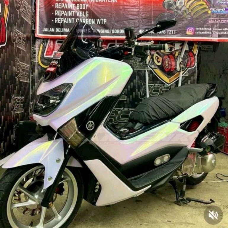 Cat Bunglon Putih Pu Chameleon Green Gold Blue