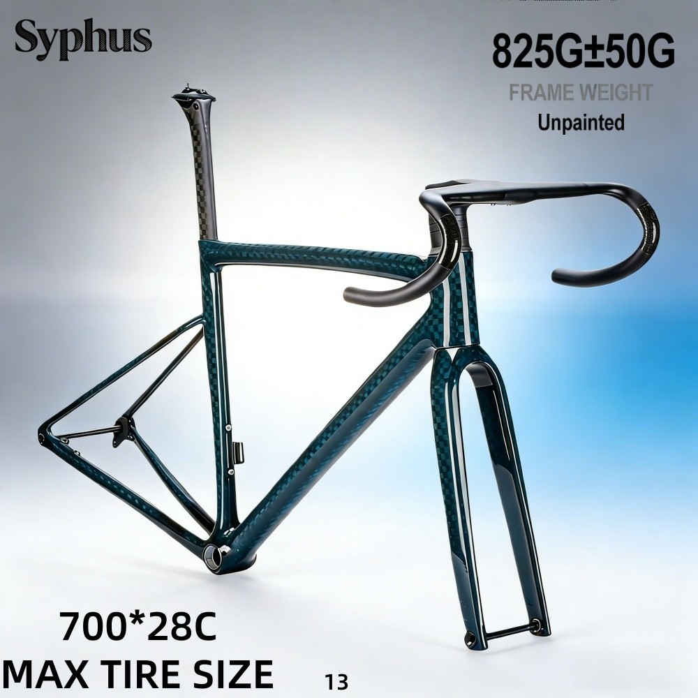 Rangka Sepeda Jalan Raya Karbon Syphus 700C, Rem Cakram, Rangka Sepeda Jalan Raya BSA, Rangka Sepeda