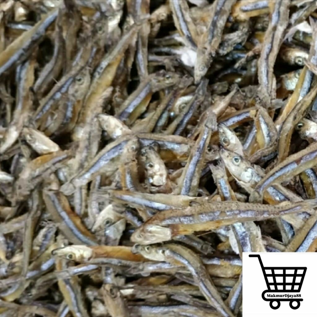 Ikan Asin Teri Tawar 250 Gram - Gurih Tidak Asin Khas Lampung