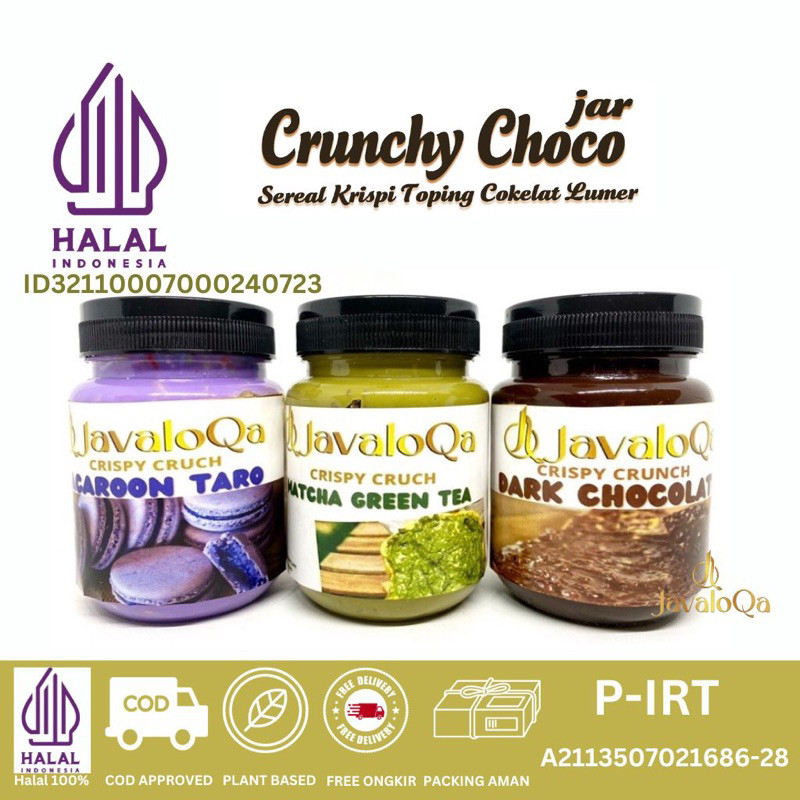 JAVALOQA CRUNCHY CHOCO JAR CRUST / RICE CRISPY COKLAT LUMER MELTED / NYAMNYAM